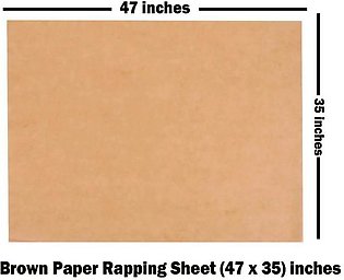 Brown Paper Rapping Sheet - (47 x 35) inches Pack of 50 - Packing Material