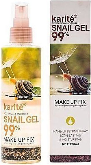 Karite Makeup Setting Make Up Fixer Spray Snail Gel 200ml