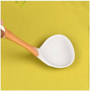 Silicone Cooking Spoon- Silicone Soup Ladle Spoon- Non Stick Cookware- Tessie and Jessie Kitchen Accessories