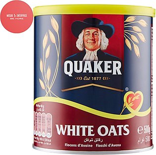 Quaker White Oats, Quick Cooking, Wholegrain Oatmeal 500gm