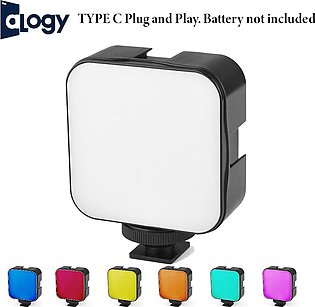 ALOGY RGB Fill Light LED Soft Light Plug And Play Photography Light for Mobile Phone GoPro Sports Camera Vlog Fill Light