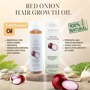 PAREESA Onion oil for hair growth, Onion Seeds Oil (200ml), 100% Pure Natural Hair Oil, Cold pressed Oil, Onion oil with Black seeds, Onion Hair Oil, Onion oil with Black seeds oil, Anti Dandruff