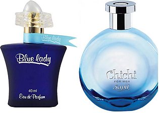 Pack of 2 - Blue Lady + Chichi Men - Best perfumes for Gift - Valentine Pack