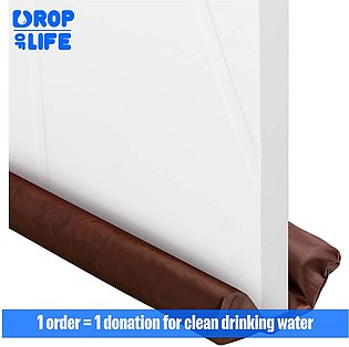 Door Draft & Dust & Air Stopper (Insect Protector) (36 inches - 40 inches) Please select the required size before order - Brown
