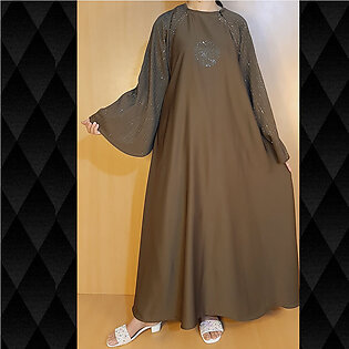 Sequence Work – Maxi Style Nidah Fabric abaya – BGA184