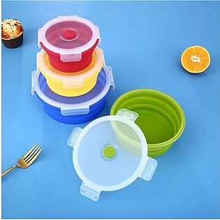 Collapsible Silicone Food Storage Container - Round
