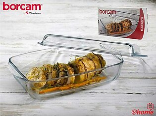 Borcam Rectangular Serving Dish with Glass Lid - Serveware
