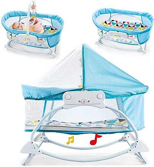 Portable Bassinet Music and Vibrations baby crib swing