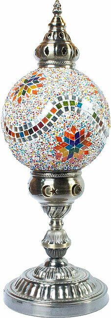 Round Turkish Mosaic Table Lamp | Home decor