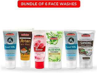 Steal Deal: Bundle of 6 Face Washes
