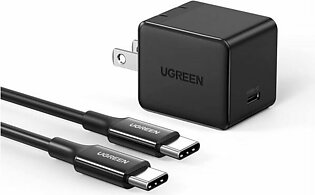 UGREEN 25W PD Wall Charger USB C Super Fast Charger with 6.6FT USB C to USB C Fast Charging Cable Compatible with Samsung Galaxy S22/S21/S21 Ultra/S10/Note 20/Note 10/Z Flip/Z Fold, iPad Mini 6 – 50576