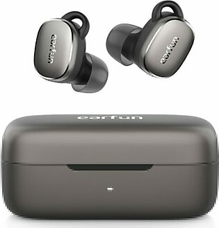 EarFun Free Pro 3 Noise Cancelling Wireless Earbuds Snapdragon Sound Qualcomm aptX™ Adaptive 6 Mics ENC Bluetooth 5.3 Earbuds Multipoint Connection Customizable EQ App Cozy Fit Wireless Charge – Black