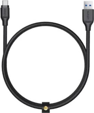 AUKEY USB C Cable 3.95 feet Braided USB 3.0 Type C Cable Fast Charge – Black – CB-AC1