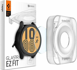 Galaxy Watch 4 44 mm Glass Protector EZ Fit by Spigen – AGL03429 – Clear – 2 PACK