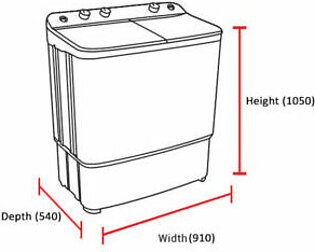 Dawlance DW-10500 top load Semi Automatic Washing Machine
