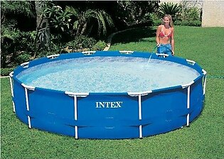 INTEX 12' x 30" Metal Frame Pool With Water Filter Pump Type "A"