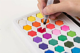 Keep Smiling Solid Watercolor Paint 36 Colors Set