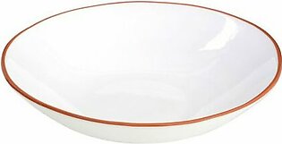 Calisto White Glazed Terracotta Pasta Bowl