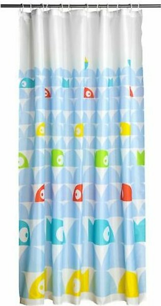 Fish Design Polyester Shower Curtain