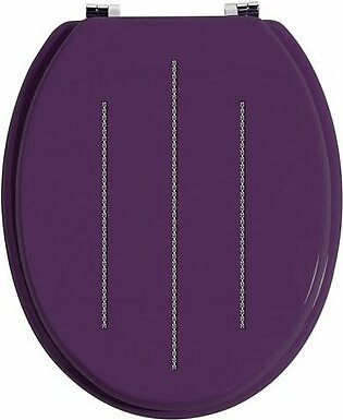 Purple Toilet Seat With Diamante Detail