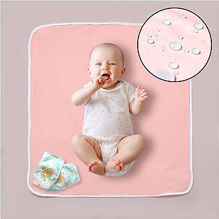 Plain Pink Baby Diaper Changing Sheet