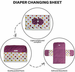 Multi Dots Baby Diaper Changing Sheet