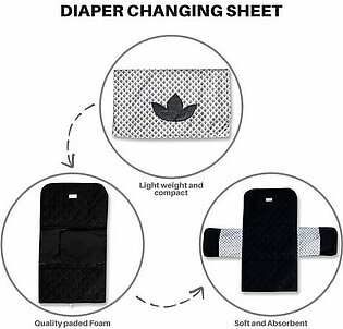 Grey Spade Baby Diaper Changing Sheet