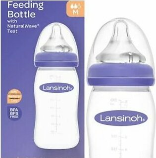 Lansinoh Feeding Bottle 240ml with NaturalWave Teat