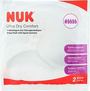 Nuk Ultra Dry Comfort Breast Pads, With Liquid Retention 2 pcs
