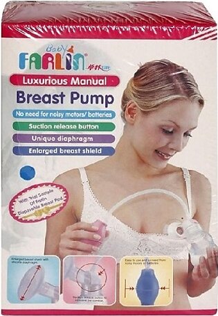 Farlin Manual Plastic Breast Pump with Bottle