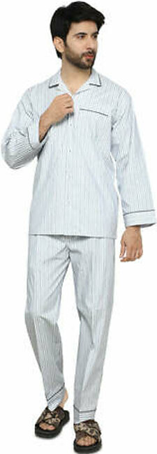 Diner's Night Suit for Men SKU: FNS013-BLUE