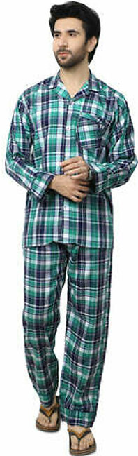 Diner's Night Suit for Men SKU: FNS015-GREEN