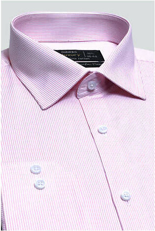 Pink Pin Stripes Formal Shirt For Men