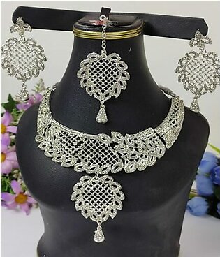 Necklace Set (Silver) (ZV:3106)