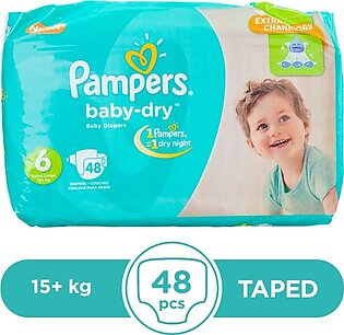Pampers Taped 13+kg - 48Pcs