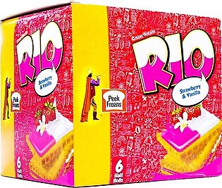 Peek Freans Rio Strawberry Vanilla Biscuits Half Roll (Pack of 6)