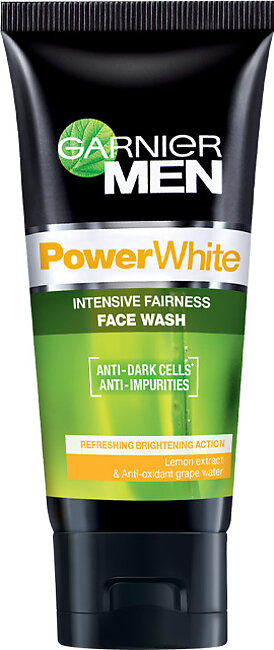 Garnier Men Power white Intensive Fairness Face Wash - 100ml