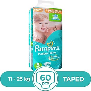 Pampers Taped 11 To 25kg - 60Pcs