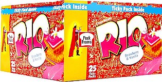 Peek Freans Rio Strawberry Vanilla Ticky Pack (Pack of 24)