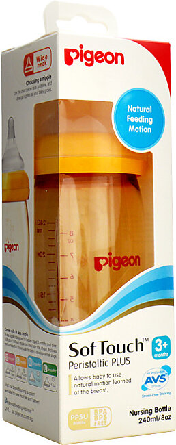 Pigeon Soft touch Feeding Bottle (3+ Months) - 240ml