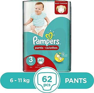 Pampers Pants 6 To 11kg - 62Pcs
