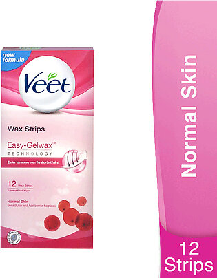 Veet For Normal Skin Wax Strips - 12 Wax Strips
