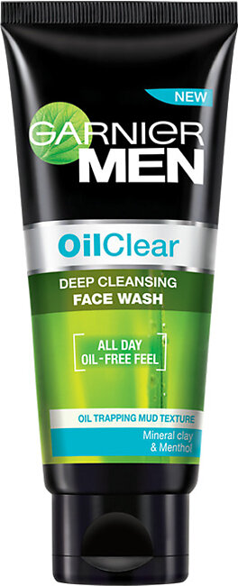 Garnier Oil Clear Mineral Clay and Menthol Deep Cleansing Face Wash - 100ml