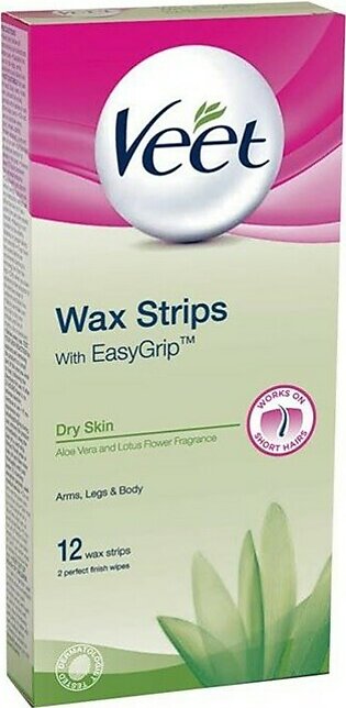 Veet For Dry Skin Wax Strips - 12 Wax Strips