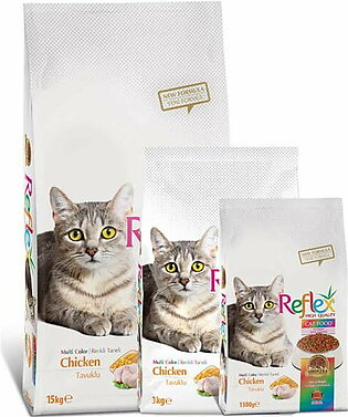 Reflex Multicolor Chicken Cat Food