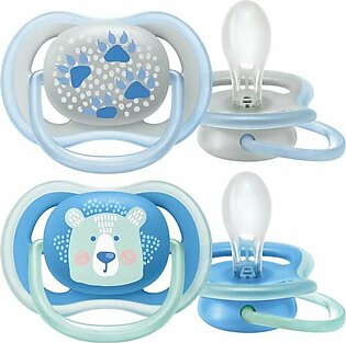 Philips Avent Ultra Air Pacifier 6-18 M Blue Bear & Paw Theme for Boys
