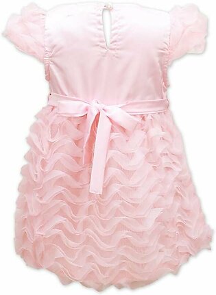 Formal Frock Baby Pink with Frill