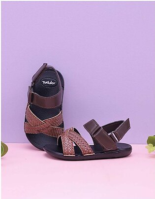 Sandal Brown with Braided Style for Boys