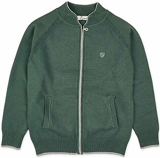 Zipper Sweater for Boys - Green