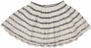 Gray Skirts with Stripes